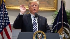 Le président américain Donald Trump lors d'une déclaration consacrée à l'immigration à la Maison Blanche le 1er novembre 2018.