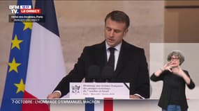 Hommage aux victimes françaises de l'attaque du 7 octobre: "Jamais en nous, nous ne laisserons prospérer l'esprit de revanche", affirme Emmanuel Macron