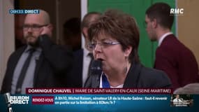 L'émotion d'une maire normande face à Emmanuel Macron