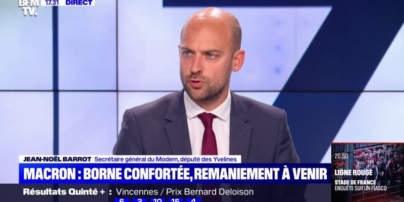 Jean-Noël Barrot (MoDem): les Français "ont choisi le projet présidentiel d'Emmanuel Macron"