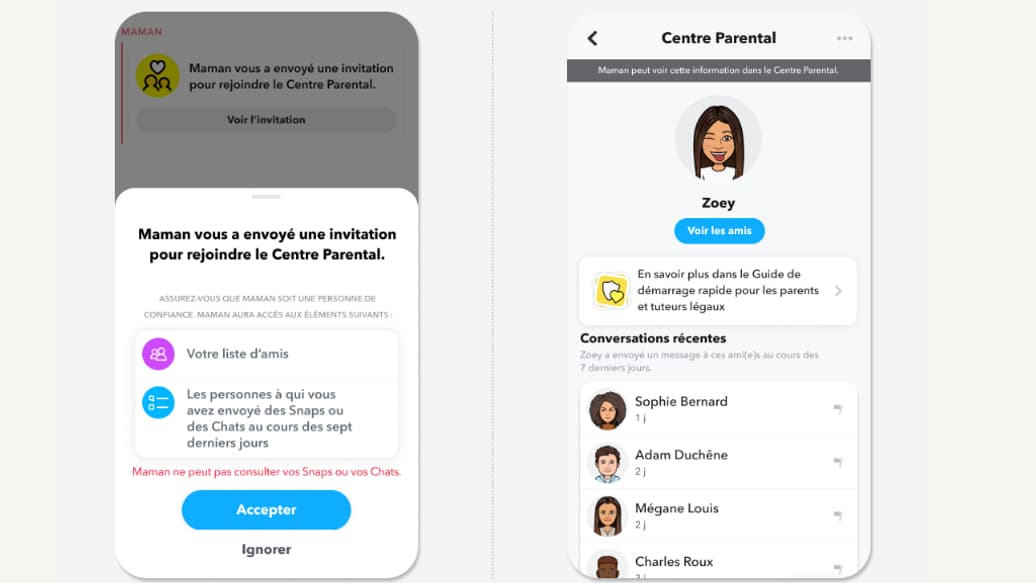L'adolescent doit accepter l'invitation 