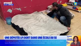Lyon: la députée Anaïs Belouassa-Cherifi dort dans une école pour alerter sur la situation des familles à la rue