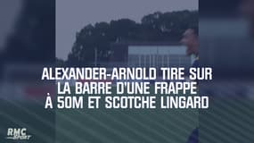 Angleterre : Alexander-Arnold tire sur la barre d'une frappe à 50m et scotche Lingard