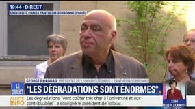 “Les dégradations sont énormes, elles vont coûter très cher à l’université et au contribuable”, selon le président de Tolbiac