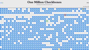 Le jeu One million checkboxes.