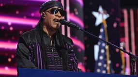 Le chanteur Stevie Wonder le 21 août lors de la convention démocrate à Chicago