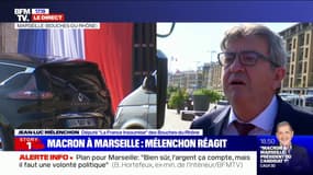 Jean-Luc Mélenchon sur le déplacement d'Emmanuel Macron à Marseille: "Je ne comprends pas ce qu'il vient faire là, à part la campagne électorale"