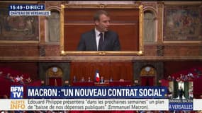 Macron devant le Congrès: "Nous devons construire l'État providence du 21ème siècle. Émancipateur, universel, efficace, responsabilisant."