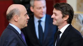 Alain Juppé, Bruno Le Maire et François Baroin en février 2012