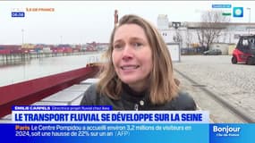 Gennevilliers: la Seine de plus en plus prisée pour le transport de marchandises