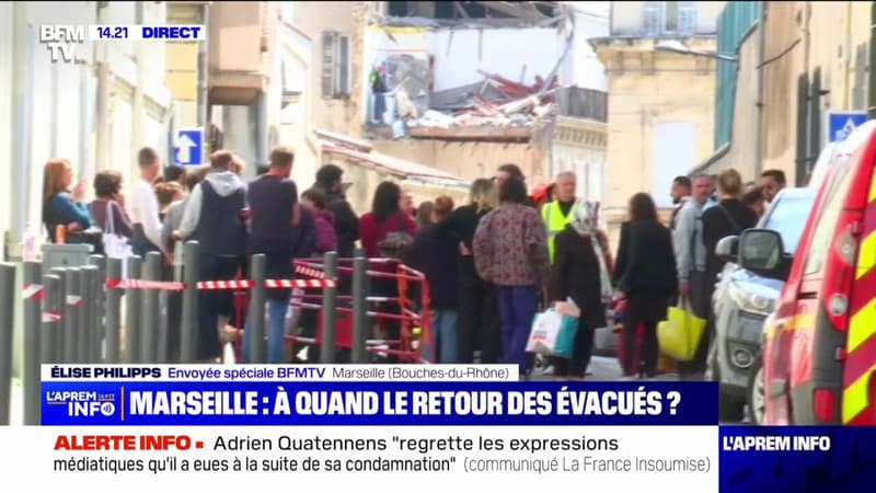 Immeubles effondrés à Marseille: les riverains autorisés à revenir quelques minutes pour récupérer des affaires