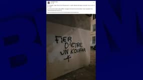 Une mosquée du 1er arrondissement de Lyon a été visée par un tag islamophobe vendredi 19 avril 2024.