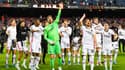 La joie de Kevin Trapp après l'exploit de Francfort à Barcelone
