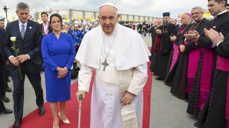 Le pape François lors de sa visite en Hongrie le 30 avril 2023