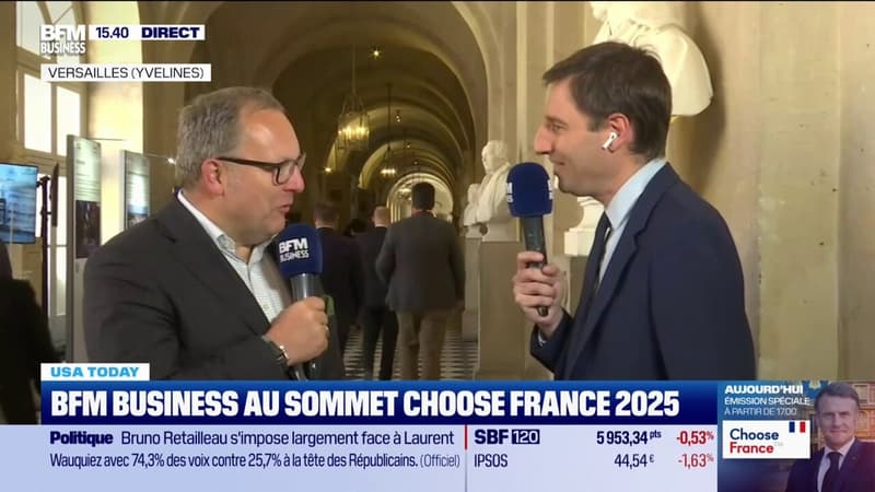 Thomas Stoffmehl, PDG de Vorwerk au micro de BFM Buisness depuis le sommet Choose France 2025