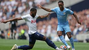 Duel entre Tanganga et Sterling lors de Tottenham-City