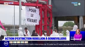 Gennevilliers: le collectif Extinction Rebellion se mobilise contre plusieurs projets du Grand Paris