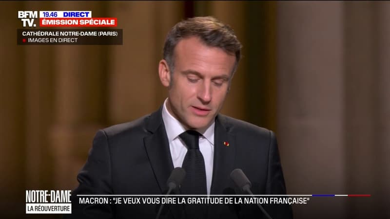 Réouverture de Notre-Dame: Emmanuel Macron salue la 