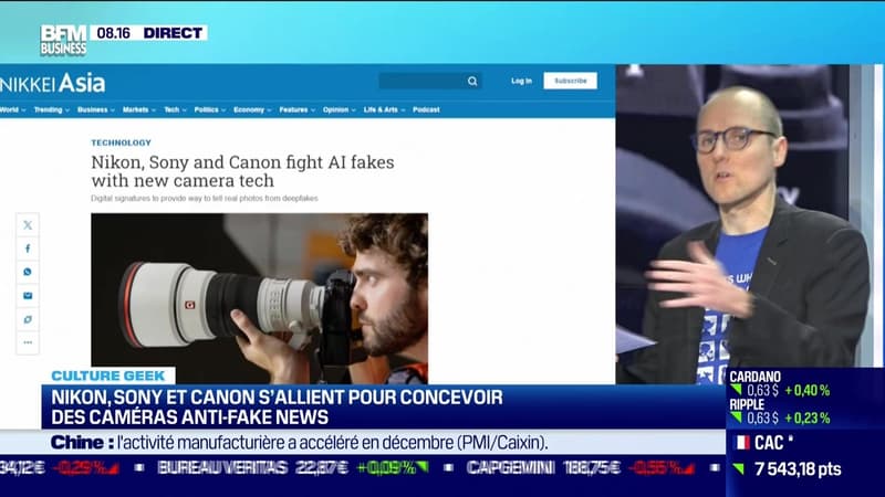 Culture Geek : Nikon, Sony et Canon s'allient pour concevoir des caméras anti-fake news, par Anthony Morel - 02/02