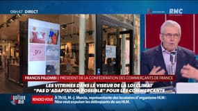 La colère des commerçants contre le projet de loi climat: Francis Palombi, président de la Confédération des commerçants de France, demande le retrait de "cette loi absurde"