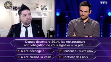 Chris Marques face à Camille Combal dans "Qui veut gagner des millions à la maison?", le 20 mai 2020