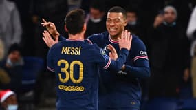 Lionel Messi et Kylian Mbappé