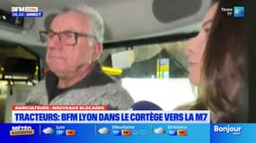 Colère des agriculteurs: BFM Lyon dans le cortège vers la M7