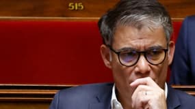 Olivier Faure à l'Assemblée nationale le 8 septembre 2023 