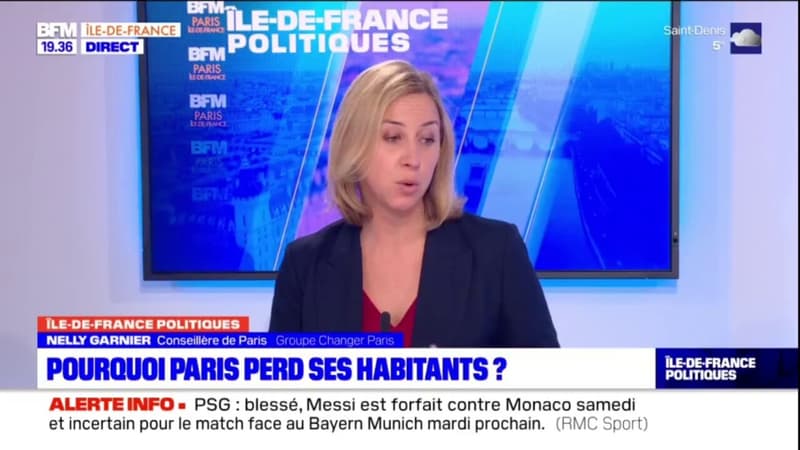 Paris: Nelly Garnier, conseillère d'opposition, explique que la capitale est devenue "une ville qu'on fuit"