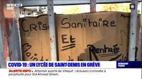 Seine-Saint-Denis: professeurs et élèves font grève contre le protocole sanitaire 