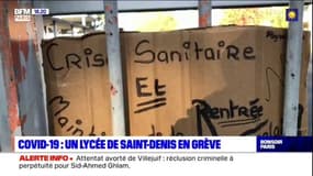 Seine-Saint-Denis: professeurs et élèves font grève contre le protocole sanitaire 