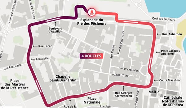 Parcours de la flamme paralympique à Antibes le 25 août