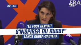 Incidents OM-OL : "Le foot n'est pas un cas désespéré mais il devrait s'inspirer du rugby" lance Oudéa-Castera 