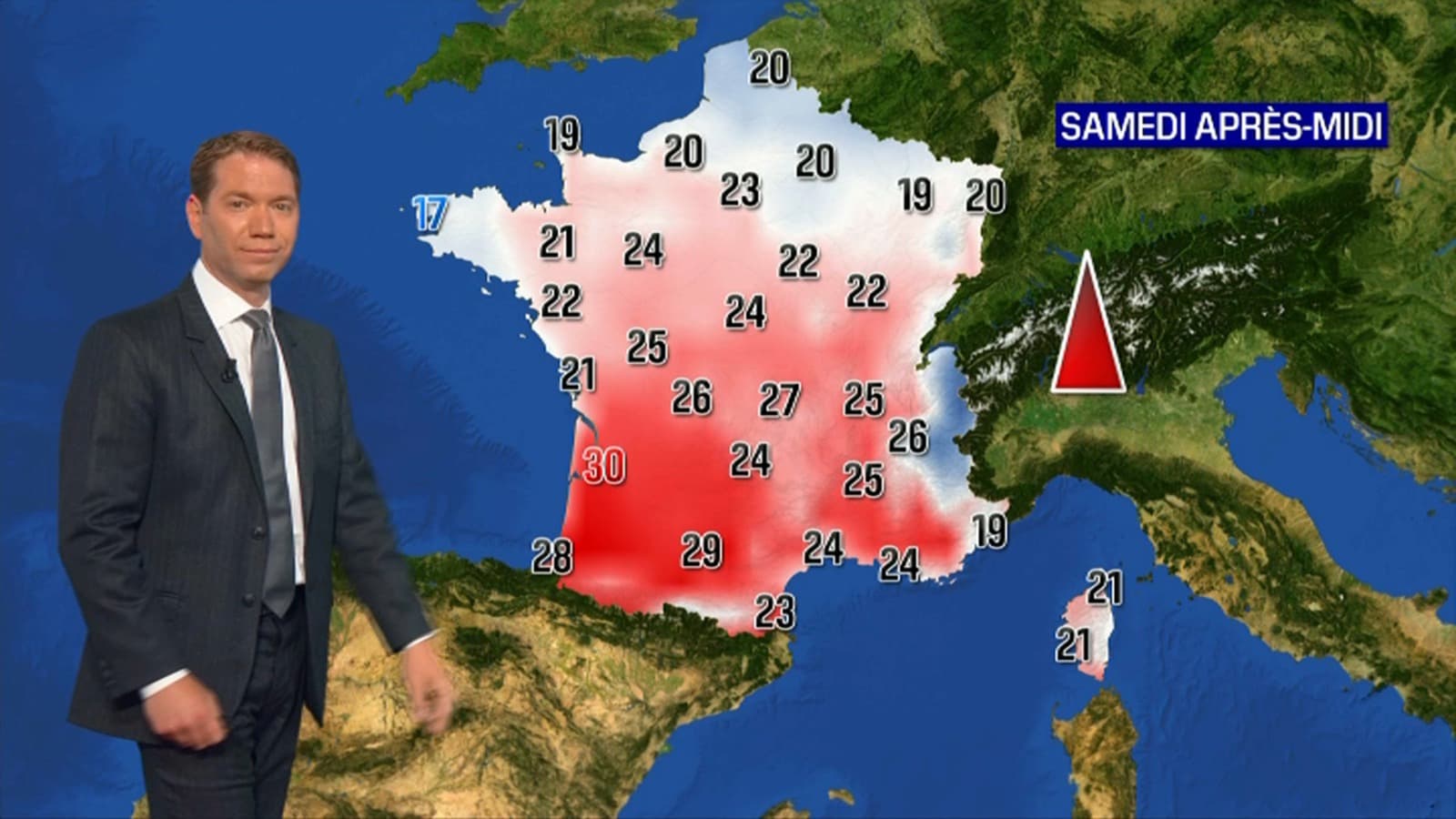 Les températures de ce samedi Les températures de ce samedi