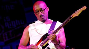 Dwayne Wiggins du groupe Tony! Toni! Toné! lors d'un concert à Nashville, le 29 septembre 2014.