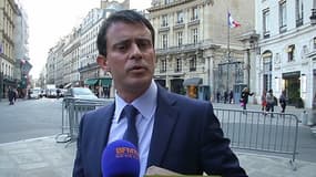 Manuel Valls, ministre de l'Intérieur, s'exprimant au micro de BFMTV ce mercredi