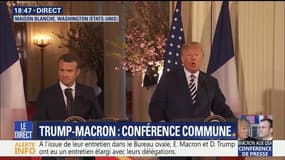 États-Unis : conférence de presse commune d'Emmanuel Macron et de Donald Trump - 24/04