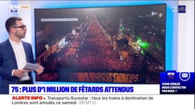 Paris: plus d'un million de fêtards attendus