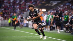 Romain Ntamack lors de la demi-finale de Top 14 Toulouse-Bayonne, le 20 juin 2025.