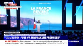 Marine Le Pen: "L'Union européenne n'a tenu aucune des promesses qu'elle vous avait faite"