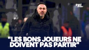 OM : "Ce n'est pas le moment", De Zerbi ne veut pas un mercato agité