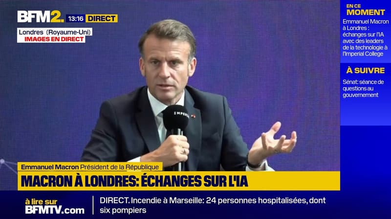IA: face aux États-Unis, Emmanuel Macron défend un 