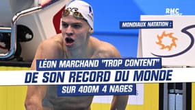 Natation (400m 4 nages) : Marchand "trop content" de son titre et de battre le record de Phelps