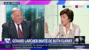 Gérard Larcher face à Ruth Elkrief