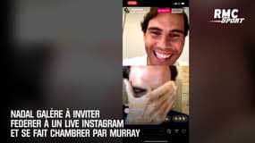 Nadal galère à inviter Federer à un live Instagram et se fait chambrer par Murray