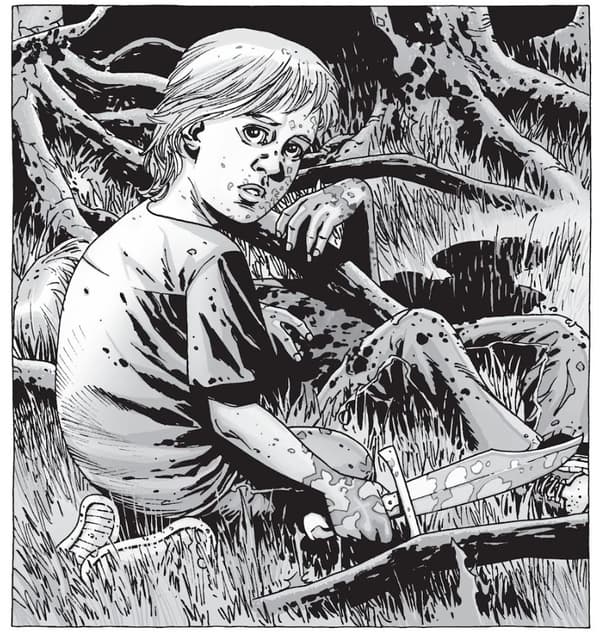 Une scène du comics "The Walking Dead"
