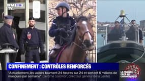 À pied, à cheval ou en bateau... Les contrôles de police se renforcent pour faire respecter le confinement
