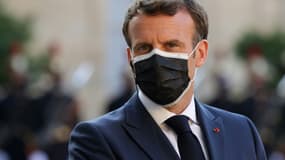 Le président français Emmanuel Macron à l'Elysée, le 10 juin 2021 à Paris