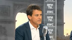 Manuel Valls lundi matin sur BFMTV et RMC.