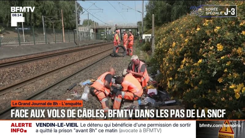 Drones, câbles de remplacements... Comment la SNCF lutte contre les vols de câbles